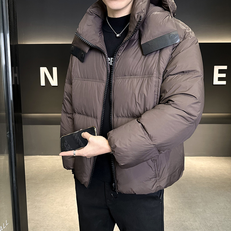 轻奢云朵零压感.N43高蓬90朵绒加厚保暖轻便连帽韩系面包服羽绒服