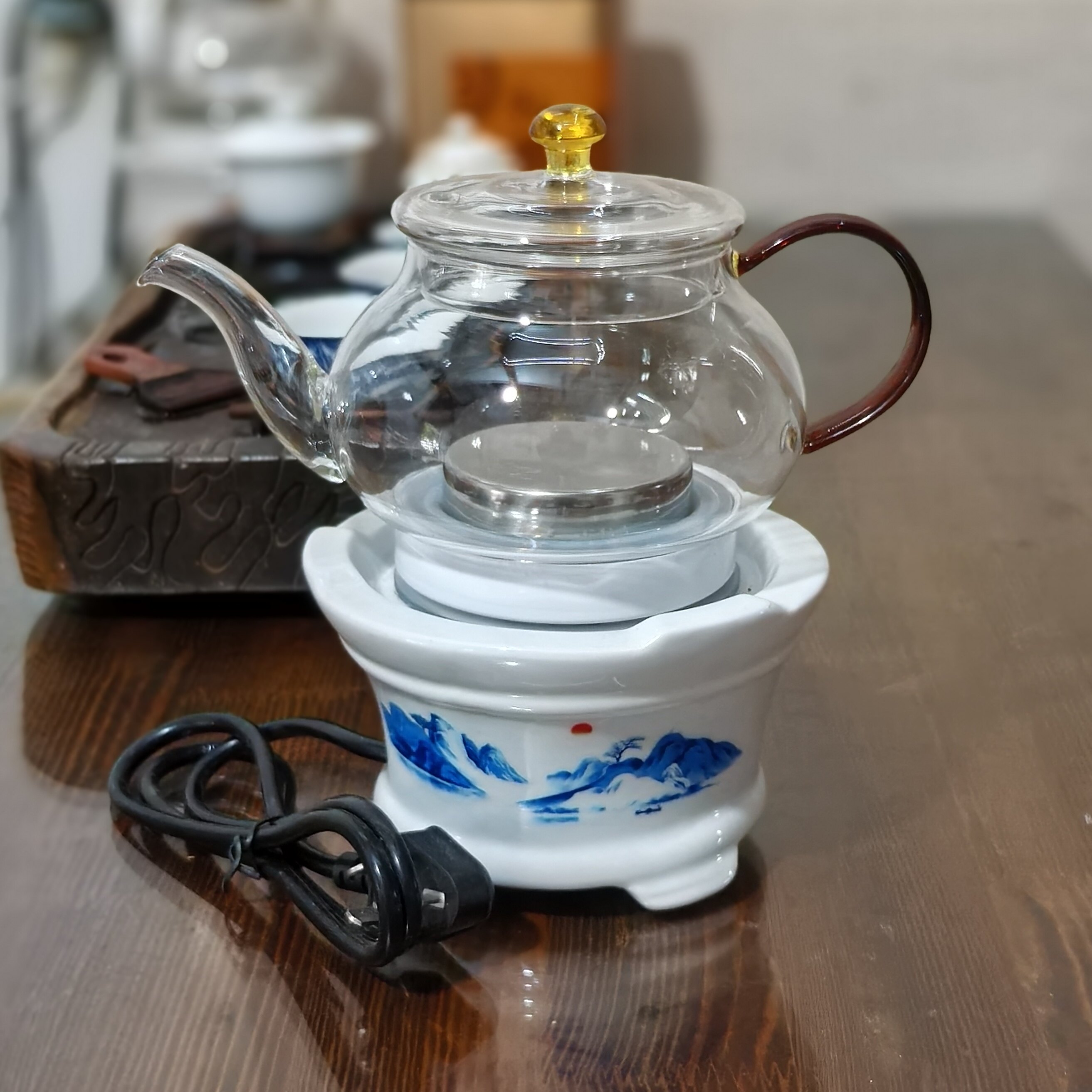 正稻陶然炉养生陶瓷炉煮茶玻璃壶 快速热电子功夫茶炉 泡茶炉包邮