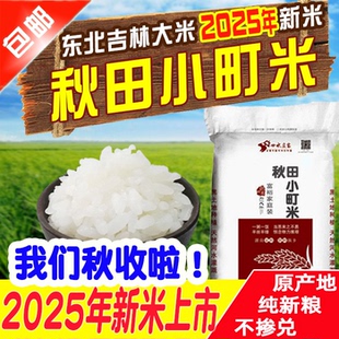 包邮 2025年新米东北吉林大米农家秋田小町10kg 20斤寿司米粳米