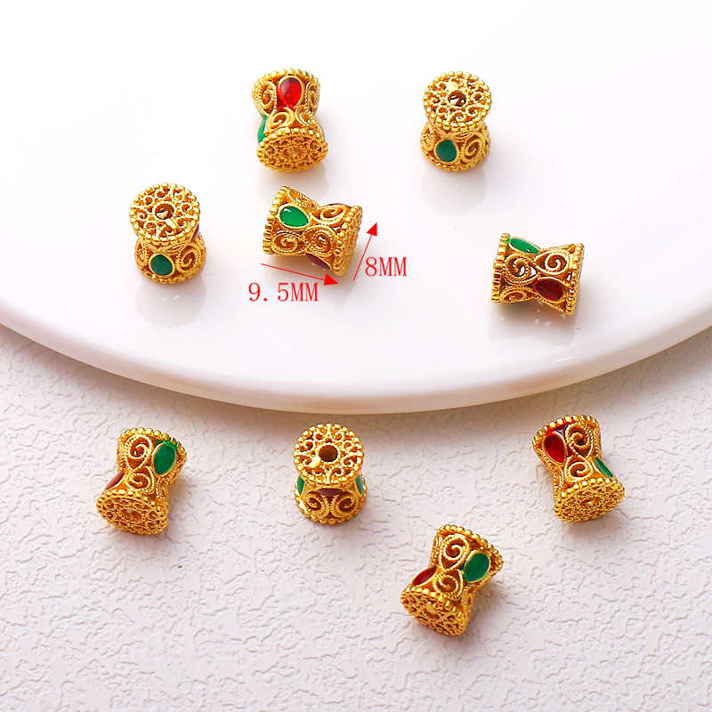 小蛮腰保色diy隔珠古法包金