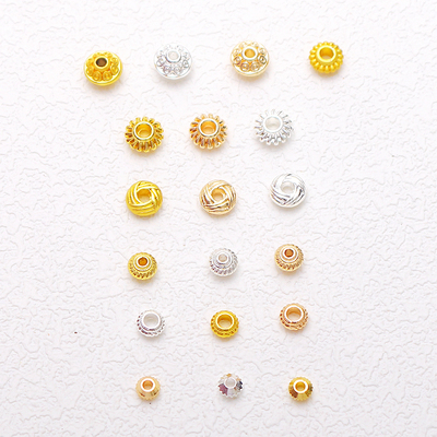 手链保色18K包金diy串珠材料花丝