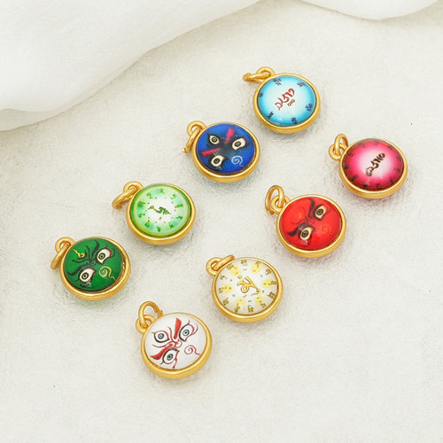 五路财神镀保色diy手链卡通琉璃