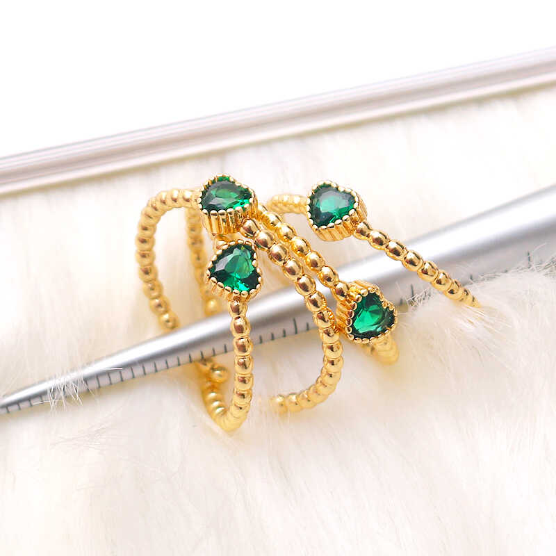 保色18mm批花绿锆石diy饰品配件