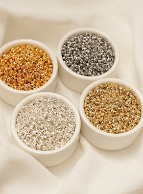 14K包金保色配件半月包扣月牙扣C扣手链定位珠收尾扣手工DIY材料