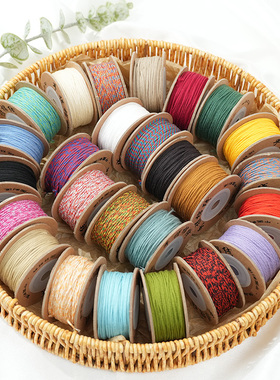 1.0mm手搓棉线藏式五彩棉绳文玩绳子手串diy手工无弹力棉线流苏
