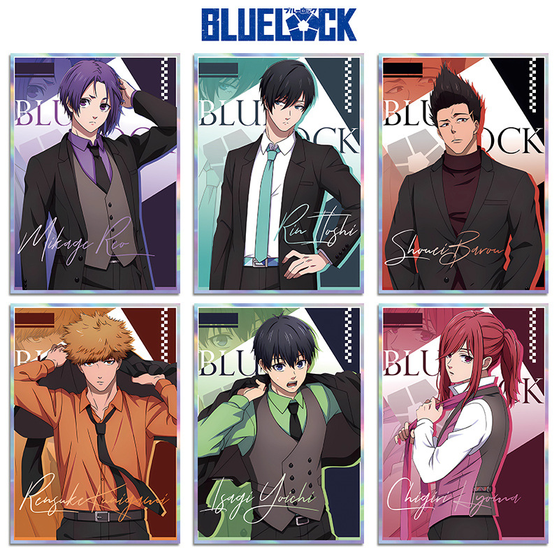 蓝色监狱西服系列亚克力色纸