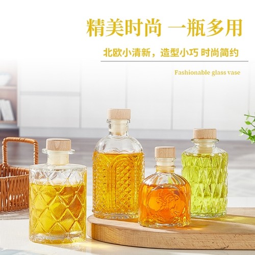 冷萃咖啡分装瓶小白酒瓶果酒密封瓶分酒瓶威士忌酒瓶饮料玻璃瓶