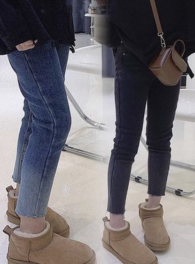 女童修身牛仔裤2026春秋洋气新款渐变色小脚裤儿童百搭弹力铅笔裤