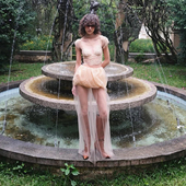 Sisjuly 裙套装 圆舞织梦蕾丝性感短袖 轻纱透视蓬蓬花苞裤 女 T恤