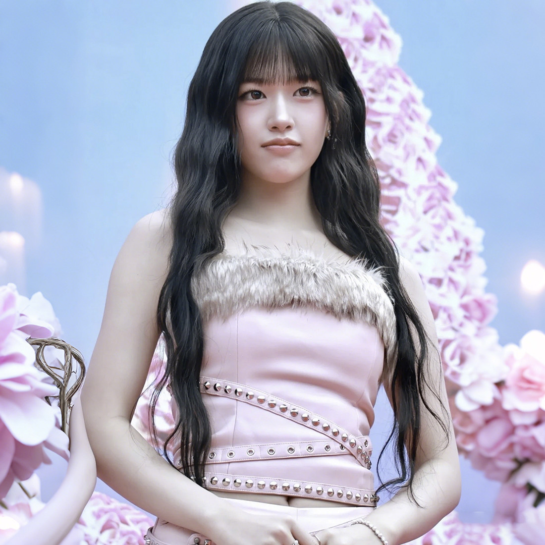 #Sisjuly#韩国女团安宥真同款 甜酷铆钉缠绕毛茸茸拼接修身抹胸女,女装/女士精品,抹胸,淘宝优惠券,粉丝福利购,淘宝优惠卷