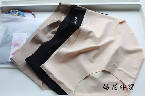 韩国新品无痕女中低腰内裤一片式