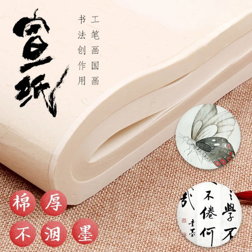 四尺宣纸半生半熟练习纸