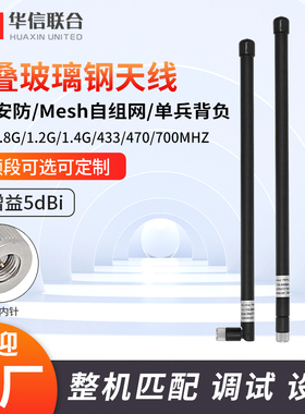 700MHZ 433MHZ 470-510 1.4G 2.4G全向室外防水折叠玻璃钢天线