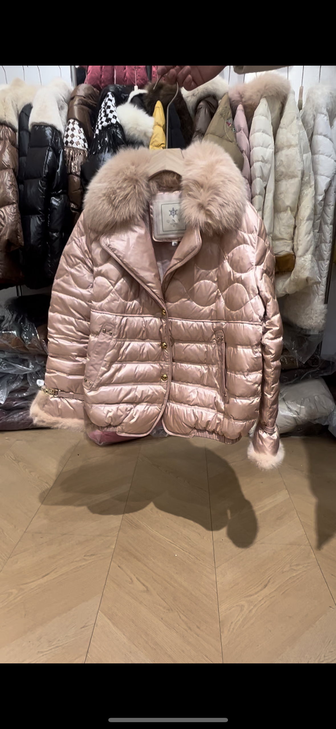 欧洲站2026冬季新款时尚翻领拉链短款羽绒服水貂毛翻领小个子外套,女装/女士精品,羽绒服,淘宝优惠券,粉丝福利购,淘宝优惠卷