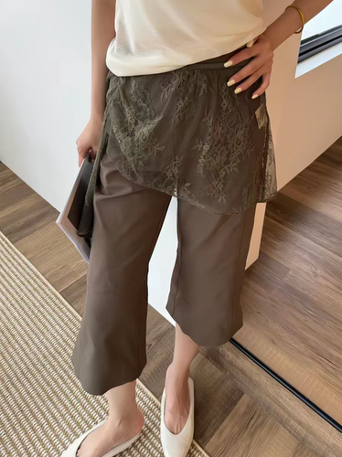 2026夏季蕾丝屁帘休闲裤七分裤女