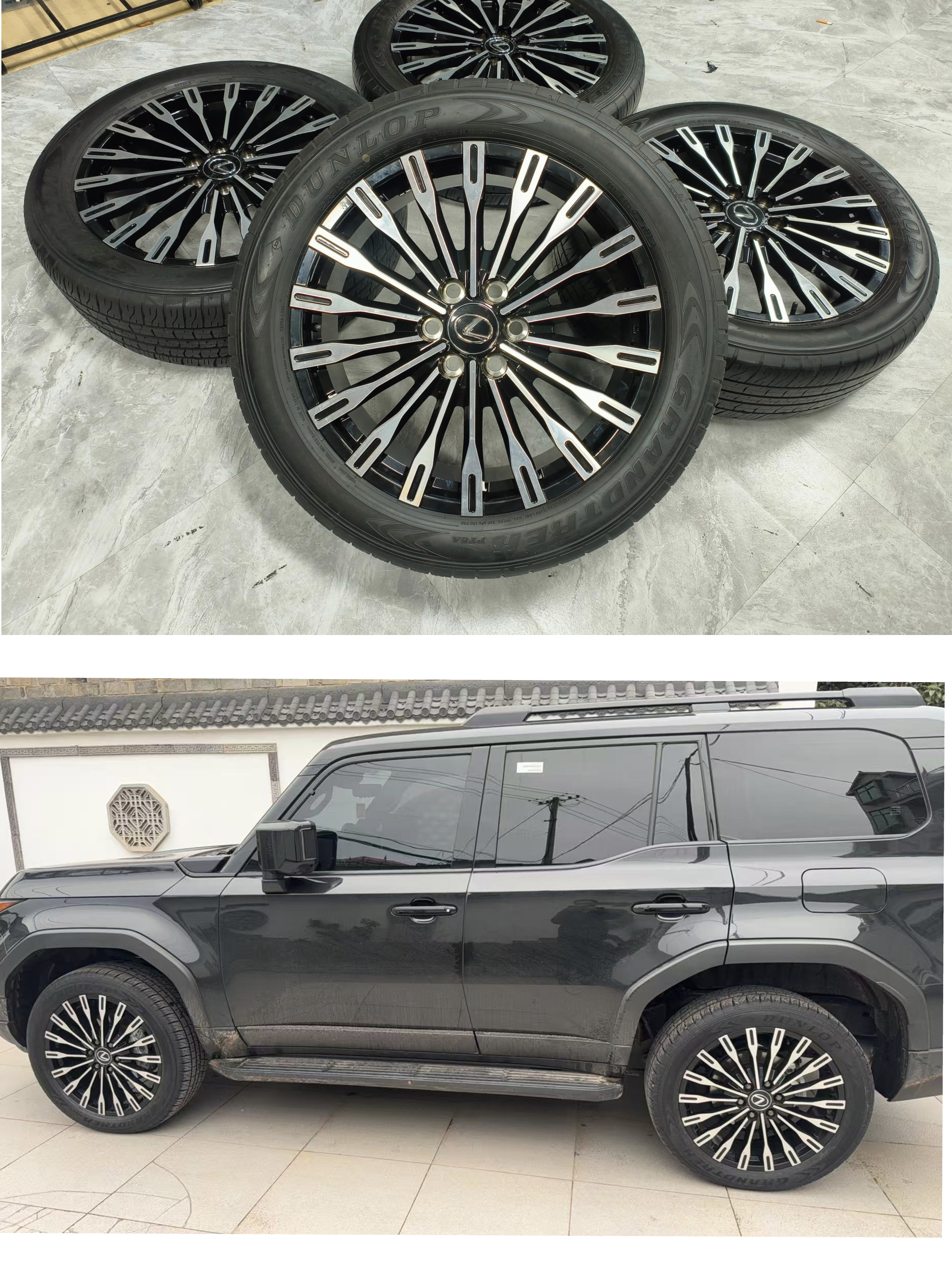 雷克萨斯22寸LX600LX700GX550原装正品拆车轮毂轮胎265/50R22轮胎