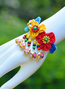 植物花卉布艺旅游纪念品小铃铛