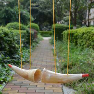 天然牛角号角舞蹈演出乐器道具用品 云南民族风特色镇宅家居挂饰