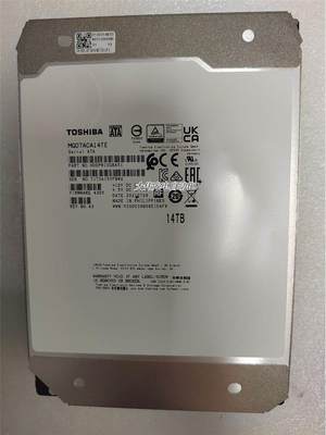 拍*Toshiba/东芝 MG07ACA14TE 14TB 氦气14T SATA企业级机械硬盘