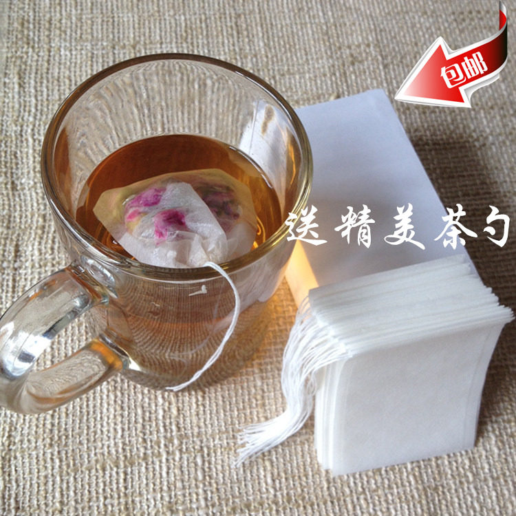 加厚100个装67*80mm滤纸/抽线/一次性茶包袋/中药粉末袋/茶叶袋
