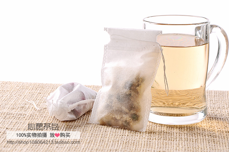 包邮100个10*12cm/无纺布抽线/茶包袋/泡茶袋/中药袋煲汤袋足浴袋