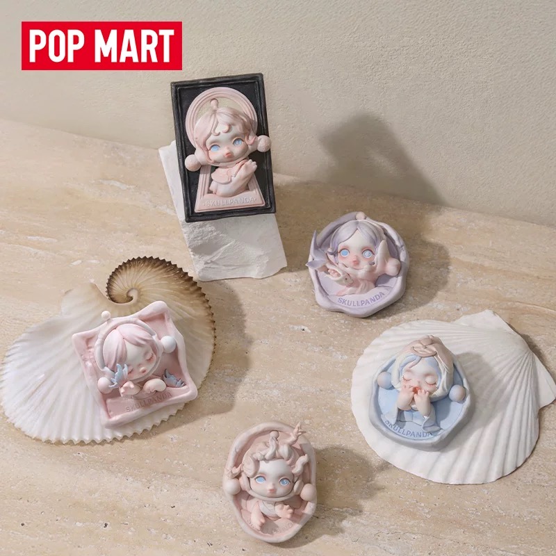 POPMART泡泡玛特SKULLPANDA进退之门系列冰箱贴盲盒潮流周边礼物