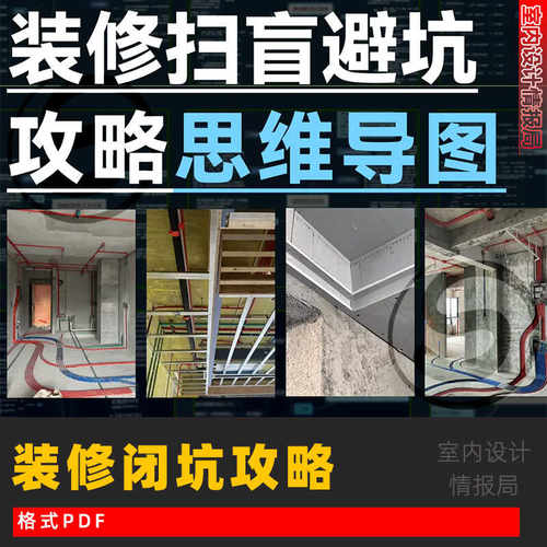 装修攻略 知识装修闭坑 思维导图 pdf 施工流程 规范 注意避坑