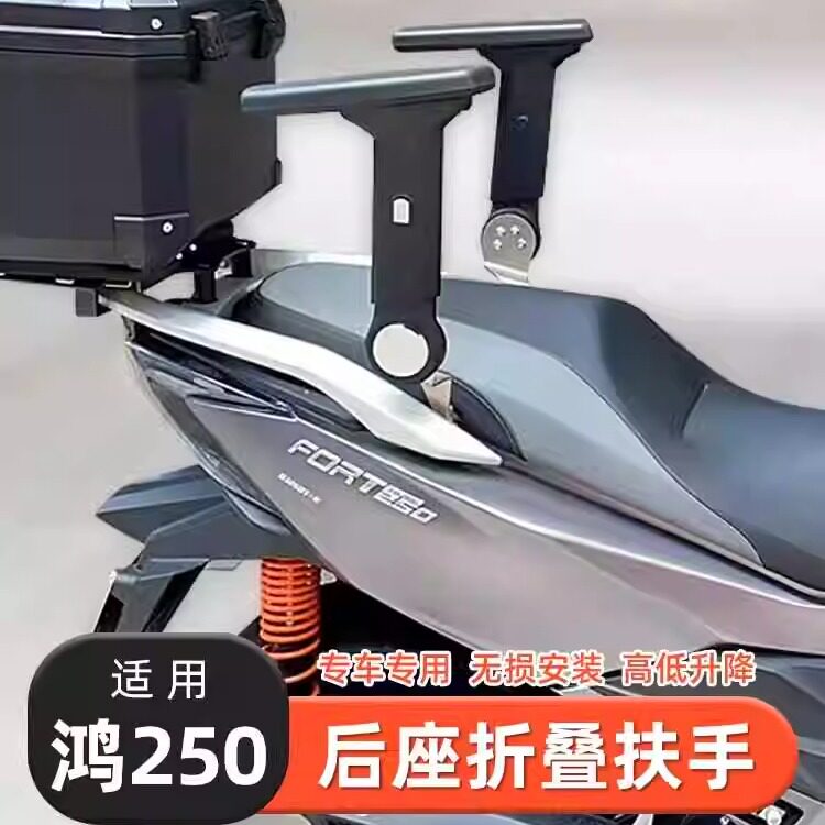 钱江鸿250改装后座位儿童扶手