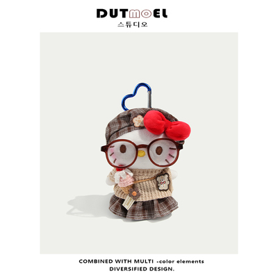 老钱风套装hellokitty包包挂饰哈喽kitty猫书包挂件钥匙扣