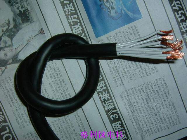 日本进口12芯0.75平方电缆线耐曲电机电源线拖链控制线高柔性超软