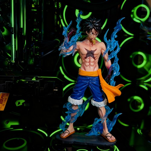 海贼王手办机箱流樱路飞动漫模型摆件桌面电脑主机显卡海景房装饰