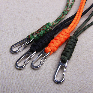 不锈钢挂绳dao具手电钥匙扣挂绳手绳挂扣绳失手腕手工编制金刚绳
