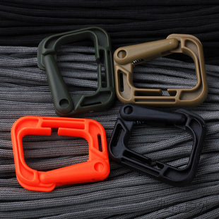 口型扣具 ITW-GRIMLOC款 多功能战术D型锁扣 小D环登山扣快挂快扣