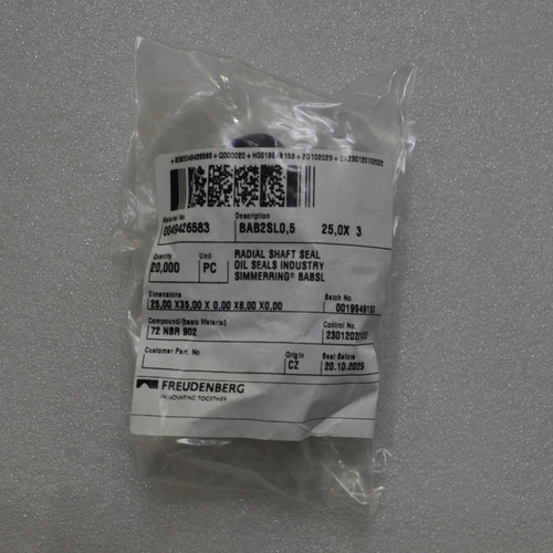 德国CFW BAB2SL0.5 25-35-6骨架油封  液压泵轴封修理包密封件