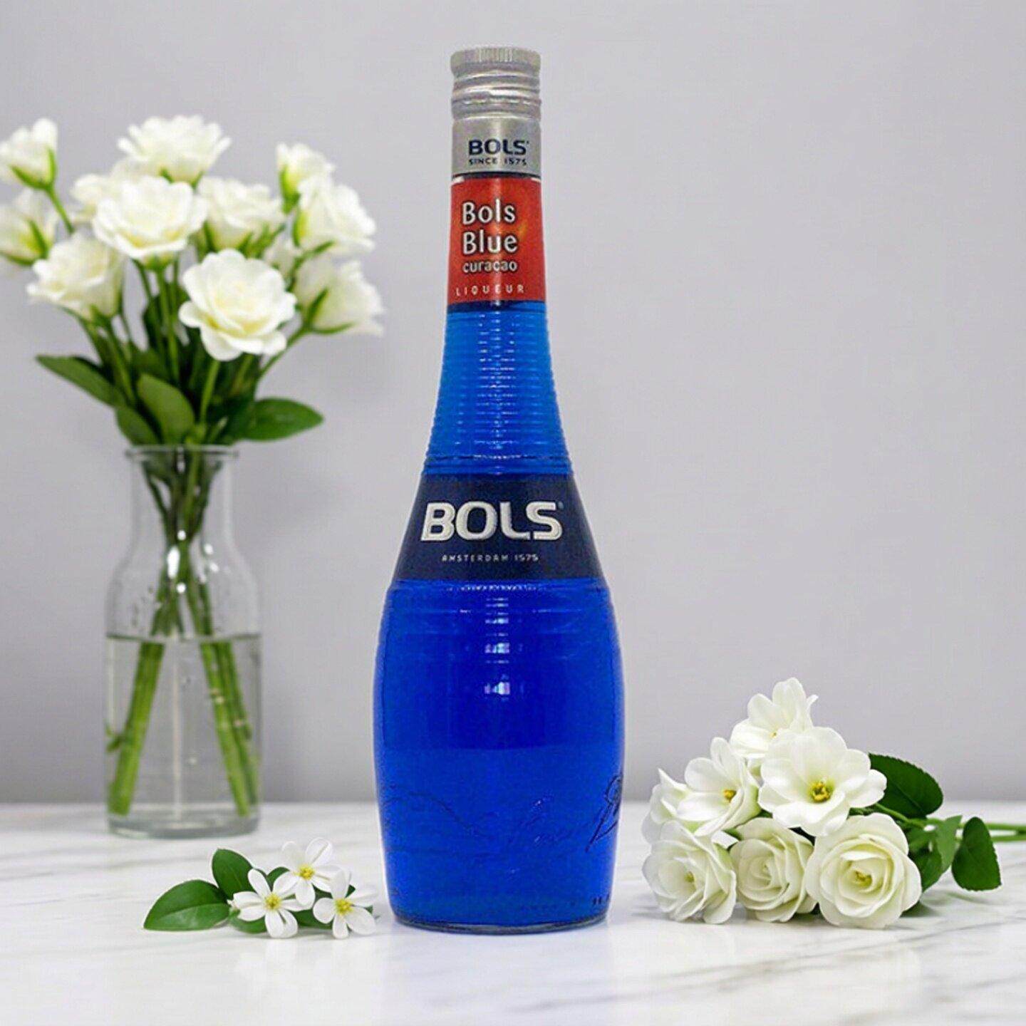 波士蓝香橙味力娇酒利口酒BolsBlueCuracao700ml原装洋酒鸡尾酒