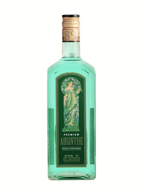 鲁道夫苦艾酒 absinthe700ml鸡尾酒基酒70度高度烈酒捷克进口洋酒