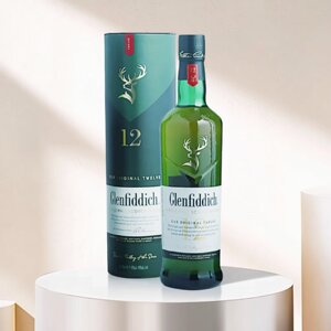 Glenfiddich格兰菲迪12年单一麦芽苏格兰威士忌原瓶进口洋酒700ml