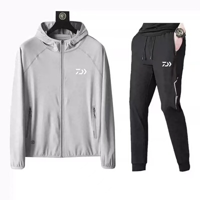 迪达瓦钓鱼服男防晒2025新款冰丝防晒800度钓鱼服薄款夏季钓鱼服