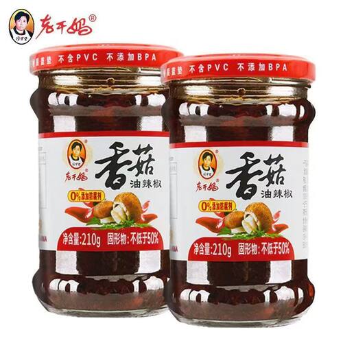 老干妈香菇油辣椒210g