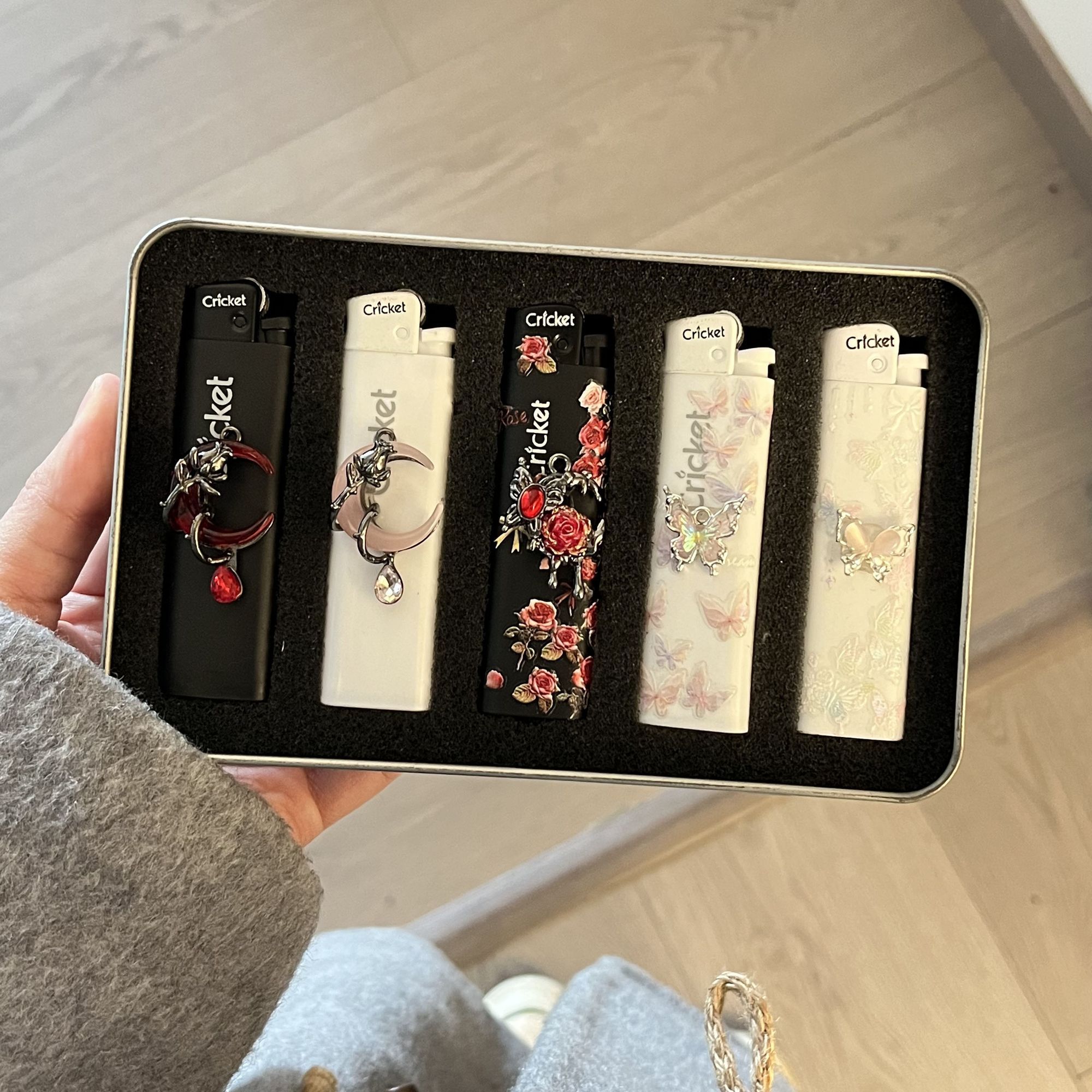 正品草蜢cricket砂轮打火机创意手工diy高颜值网红爆款耐用送男友