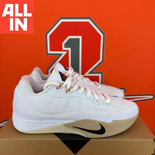 Nike耐克防滑耐磨红黑低帮篮球鞋