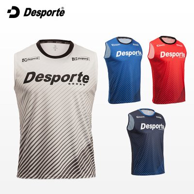 Desporte/体士彪正品夏季新款男足蓝排运动速干透气精英训练背心
