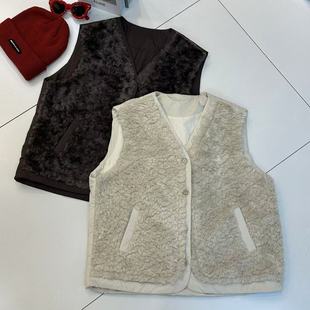 宽松休闲百搭圆领无袖 韩版 马甲女 新款 2025秋季