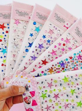 大号钻石贴纸粘贴手工手机壳满天星彩色学生装饰彩钻立体贴画