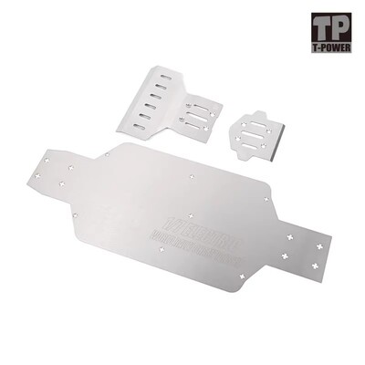 TP适用美嘉欣7303 1/7拉力车  护底 金属护甲 底盘装甲 前后护板