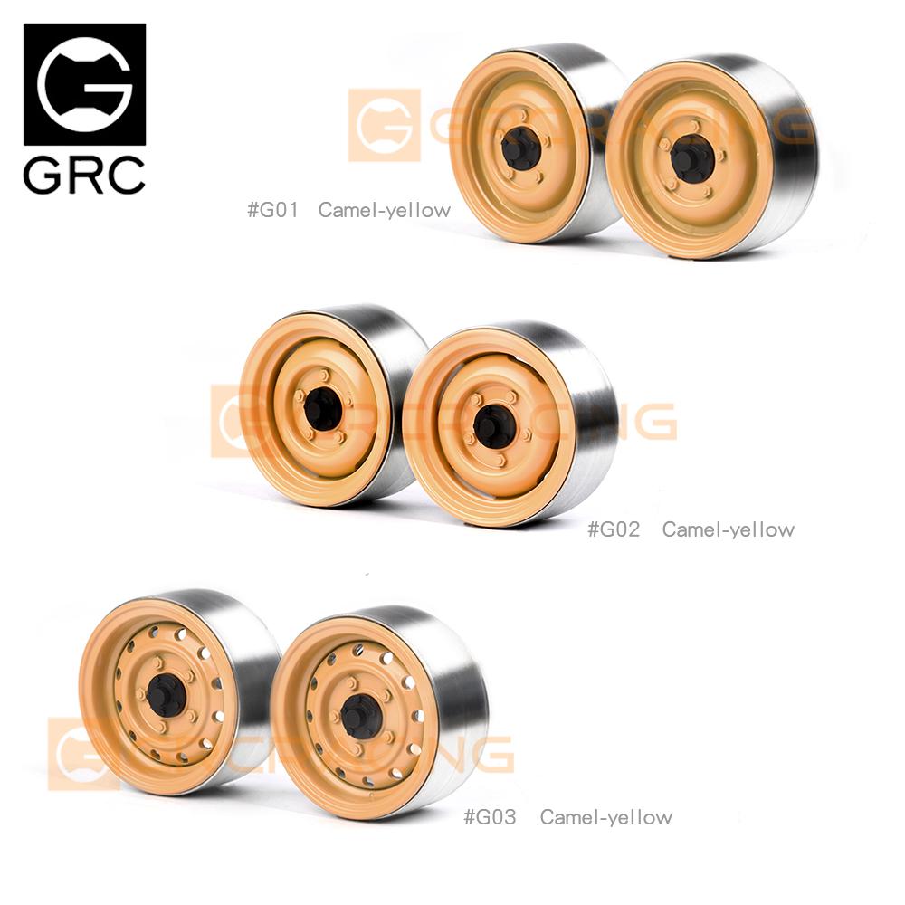 GRC攀爬车复古金属轮毂 1.9寸骆驼杯轮毂TRX4 RC4WD #G130ABC