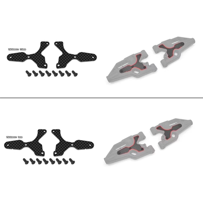 T-Work's 碳纤维前下摇臂补强板 AE RC8B4 TO-246-B4-F1 81528