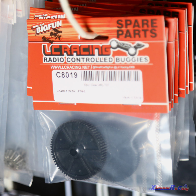 LC RACING PTG-2 1/10电动拉力车架 配件 48P 70T大齿 C8019图片