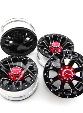 Xspede Axial SCX10II 90046 90047 TRX-4铝锁胎轮毂1.9寸2个RC车