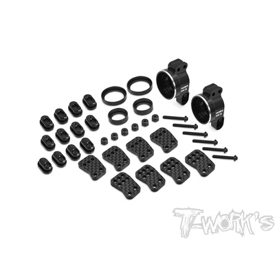 T-WORK'S AE RC8B4.1E OP铝合金后轮座TO-279-B4.1 25188 RC模型